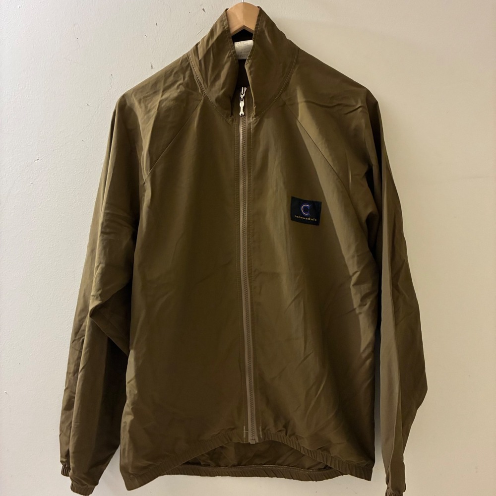 Cannondale Vintage Cycling Windbreaker Jacket Olive Brown Made in USA‎ Small